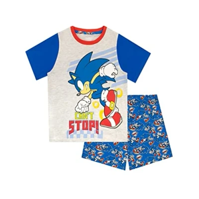 Image of SONIC THE HEDGEHOG Boys Pyjamas Blue 8 9 Years