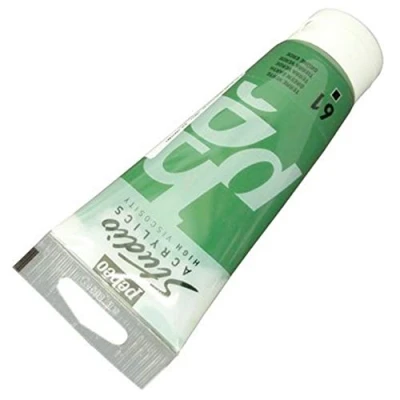 Image of Pébéo 831 061 Studio Acrylics Fine Acrylic Paint Green Earth, 100 ml