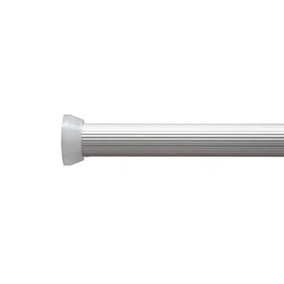 Image of Croydex GP89000 Heavy Duty Telescopic Tension Shower Rod, 110 195 cm, Silver