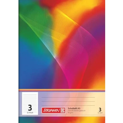 Image of Brunnen 104530302 Exercise Book A5 (32 Sheets, Lined, Line Style 3, Class 3)