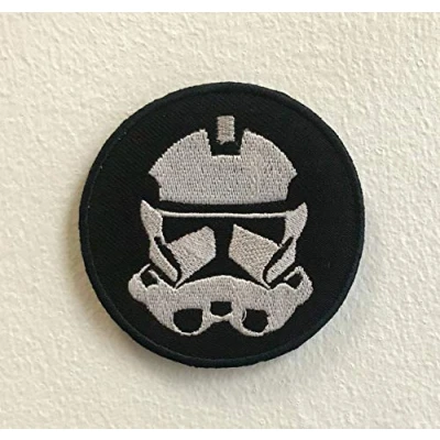 Image of Star Wars Imperial Storm Troopers Art Badge Iron on Sew Embroidered Patch