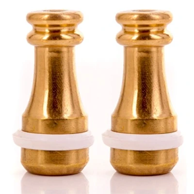 Image of 2x Brass Cord Pull Weights Light Switch/Curtains/Roman Blind Ends