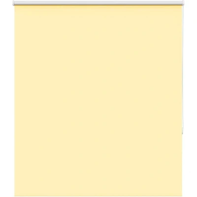Image of vidaXL Roller Blind Blackout Yellow 120x175 cm Fabric Width 116.6 Polyester