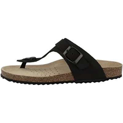 Image of Geox Women&#039;s D Brionia Sandal, Black, 8 UK