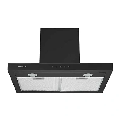 Image of Cookology LINT601BK A++ Energy Saving Black Linear Cooker Hood Touch Control 60cm Extractor Fan