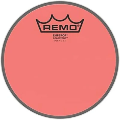 Image of Remo Colortone Emperor Clear BE 0306 CT RD Drum Head 6 Inches Red