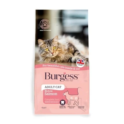 Image of Burgess Cat, Dry Food for Adult Cats, rich in Salmon, 3 kg