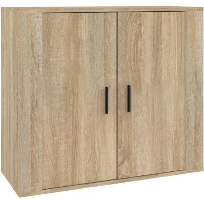 Image of vidaXL Sideboard Sonoma Oak 80x33x70 cm Engineered Wood