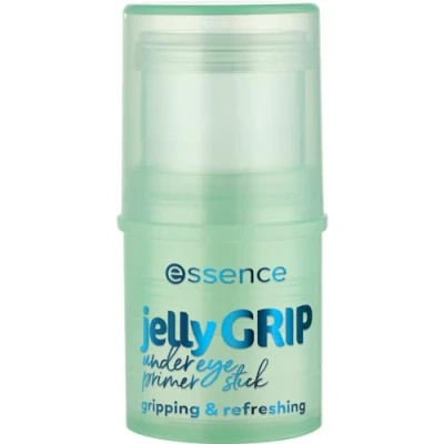Image of essence jelly grip undereye primer stick, eye care, transparent, moisturising, nourishing, priming, radiant fresh, vegan, oil free, perfume, no alcohol, pack of 1 (4.6 g)
