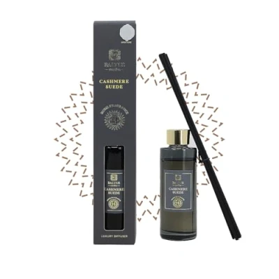 Image of Boutique Reed Diffuser 90ml Scented Wick Fragrance Cashmere Suede Aroma Gift