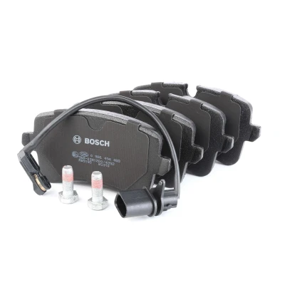 Image of 4H0698451D Brake pad set BOSCH 0 986 494 488 Low Metallic incl. wear warning contact with bolts/screws, anti squeak plate accessories