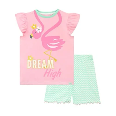 Image of Harry Bear Girls Pyjamas Flamingo Pink 6 7 Years