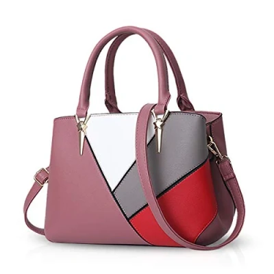 Image of NICOLE &amp; DORIS Handbags for ladies womens handbag splicing color crossbody bags the latest trends Pink