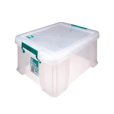 Image of StoreStack 24 Litre Storage Box W480xD380xH190mm Clear RB11087