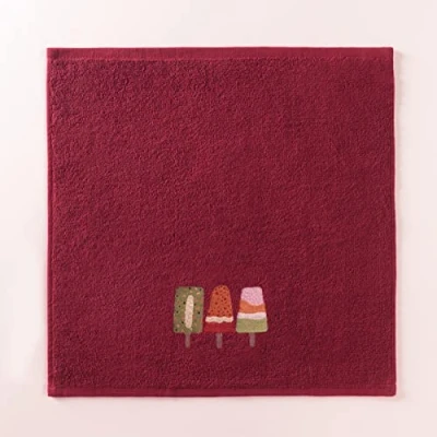 Image of Top Towel Pack of 3 Tea Towels Terry Made 100% Cotton Embroidered Set