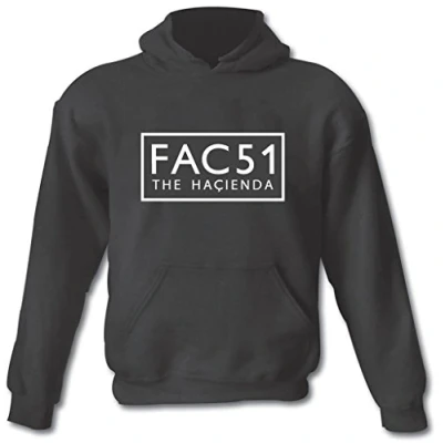 Image of FAC51 FACTORY RECORDS THE HACIENDA Manchester Heavy Cotton Blend Hoodie