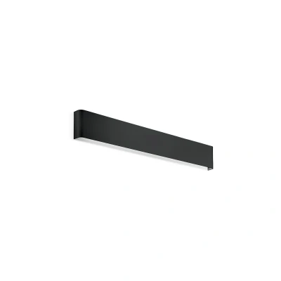 Image of DELTA 61cm Integrated LED Wall Lamp Black, 3000K