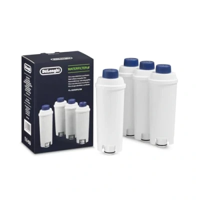 Image of De&#039;Longhi Coffee Machine Water Filter, Softening Filter Replacement, Automatic Machines for Ecam Series, Pack of 4 Filters, DLSC321