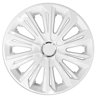 Image of Extra Strong White Varnished 15 inch wheel trims set of 4