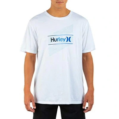 Image of Hurley Men&#039;s M Evd Wsh Oao Slashed Ss Shirt, White,