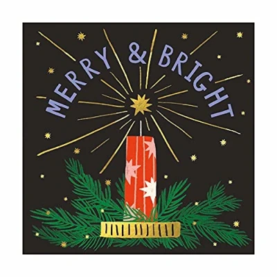 Image of Merry &amp; Bright by Sarah Long Pack of 8 Christmas Cards