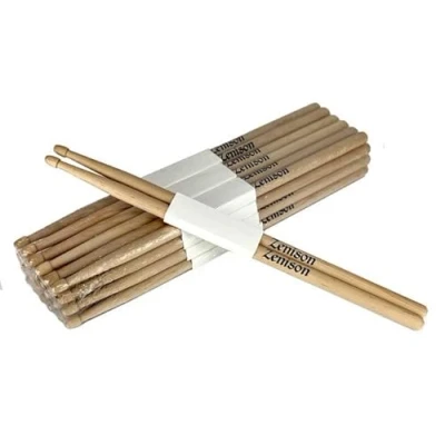 Image of 12 PAIRS 2B WOOD TIP NATURAL MAPLE DRUMSTICKS PRO 24 DRUM STICKS NEW