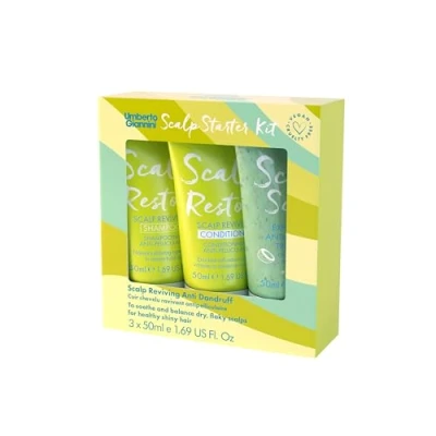 Image of Scalp Restore Starter Kit 3 x 50ml Travel Shampoo, Conditioner and Exfoliating Scrub