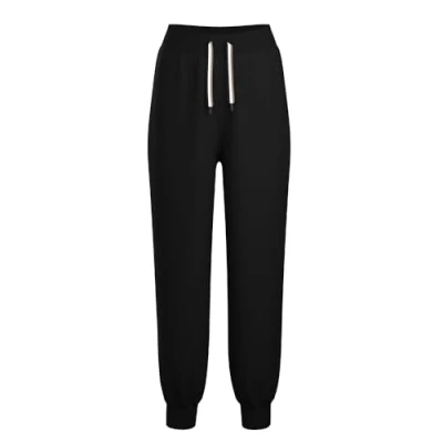 Image of BOSS Stripe Pants CUFF Pyjama bottoms, Women&#039;s, Size: Small, Black