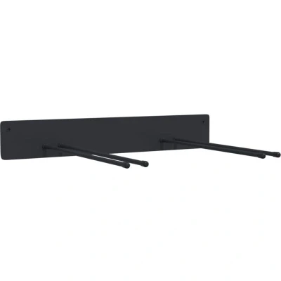 Image of vidaXL Garden Tool Storage Rack Wall Mounted Black Steel