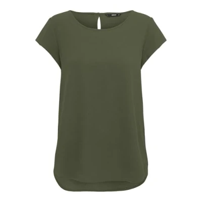 Image of ONLY Women&#039;s Onlnova Life S/S TOP Solid PTM T Shirt, Kalamata, 34