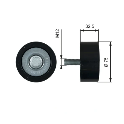 Image of 9362001770, 9362003170, A9362001770, A9362003170 Idler Pulley GATES T36741 Micro V ESTART