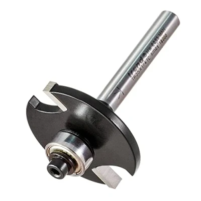 Image of Trend Trade Biscuit Jointer Router Cutter, 1/4 Inch Shank with 37.2mm Cut Diameter, Bearing Guided, Tungsten Carbide Tipped, TR35X1/4TC