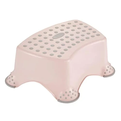 Image of keeeper Minnie Step Stool, For Children From Approx. 3 to 14 Years, Anti Slip, Tomek, Nordic Pink