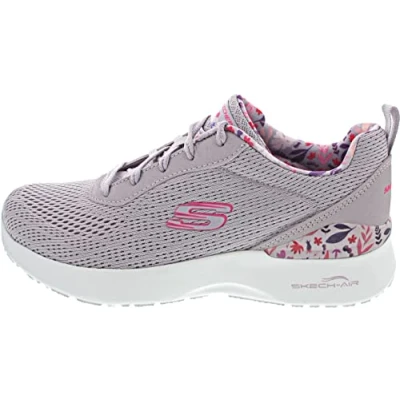 Image of Skechers Womens Skech air Dynamight Laid Out Trainers, Lavender Mesh Multi Trim, 6 UK