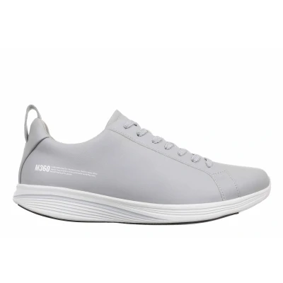 Image of MBT M360 E2 Men&#039;s Trainers. Modern Style. Anatomical and Comfortable Walking Physiological Footwear for Comfort Stability with Rocker Sole. Colour: Grey.