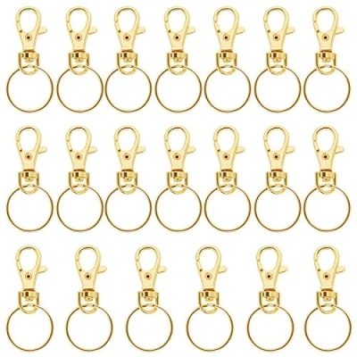 Image of TRIXES 20 X Small Lobster Detachable Swivel Clasps for Key Split Ring