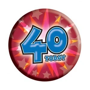 Image of Amscan International 61mm Badge Age 40 Generic