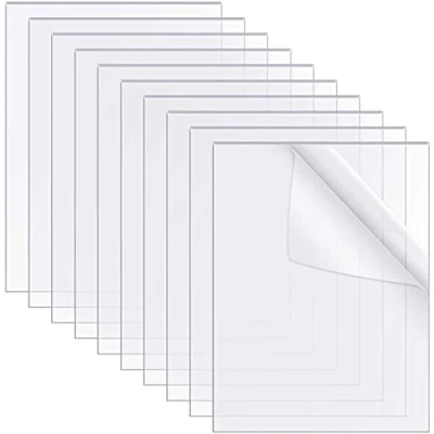 Image of Perspex Acrylic Sheet Cut To Size Clear Panel Laser Plastic Extrude 2mm 850mm x 420mm