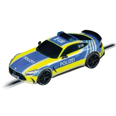 Image of Carrera GO!!! 20064254 AMG Mercedes GT Polizei I 1:43 Scale Slot Car With Original License Suitable For Ages 6 Years+