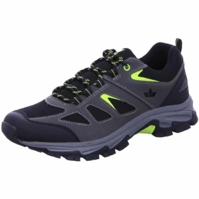 Image of Lico Unisex Lismore Trail Running Shoes, Grey Black Lemon, 9 UK