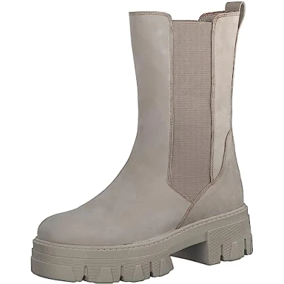 Image of MARCO TOZZI Women&#039;s 2 25402 41 Chelsea, Taupe Nubuck, 7.5