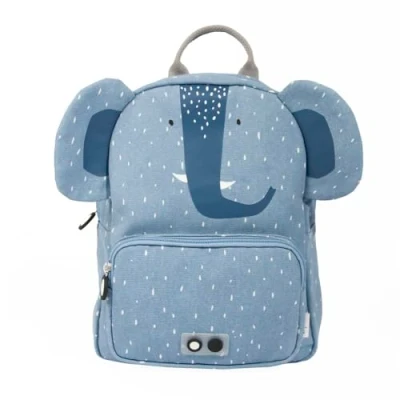 Image of Trixie Backpack Mrs. Elephant School Bag Water Repellent For Child Boys and Girls Small Gym