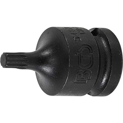 Image of BGS 5487 M6 Impact Bit Socket length 43 mm 12.5 (1/2&quot;) Drive Spline (for XZN)