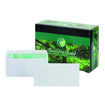 Image of Basildon Bond DL Wallet Envelope Plain White (Pack of 500)
