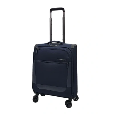Image of Robust Navy Medium Check in Suitcase 69 x 43 29 cm Lightweight Soft Shell Luggage