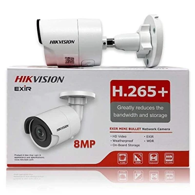 Image of HIKVISION outdoor DS 2CD2083G0 I 8.0MP 4K UltraHD Exir Bullet Camera IR, 4.0mm, IP67 Weatherproof
