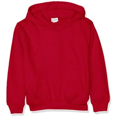 Image of AWDis Boy&#039;s Kids Hoodie, Red (Red Hot Chilli), Large