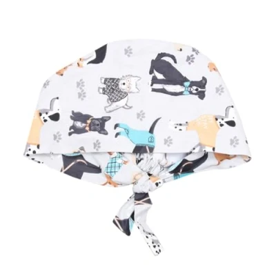 Image of PRETYZOOM Surgical Scrub Cap Hat Cotton Adjustable Doctor Nurse for Women Men