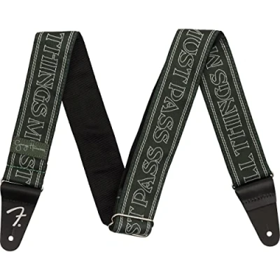 Image of Fender George Harrison All Things Must Pass Logo Strap Green for Guitars