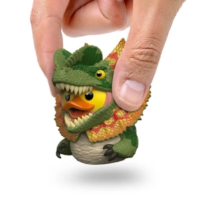 Image of TUBBZ Mini: Jurassic Park Dilophosaurus Cosplaying Rubber Duck Vinyl Figure